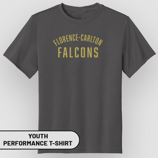 Florence-Carlton Falcons Youth Performance T-Shirt