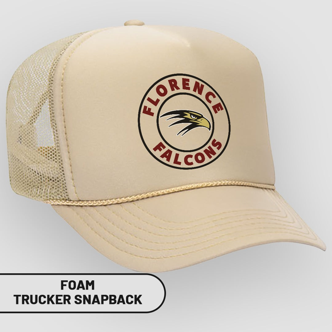 Florence Falcons Customized Foam Trucker Snapback Hat