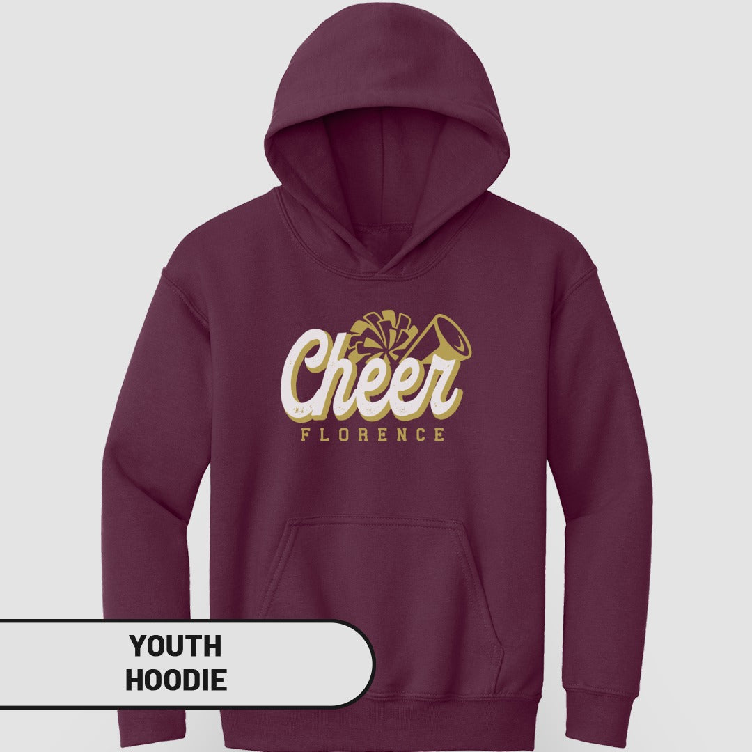 Cheer Florence Youth Hoodie