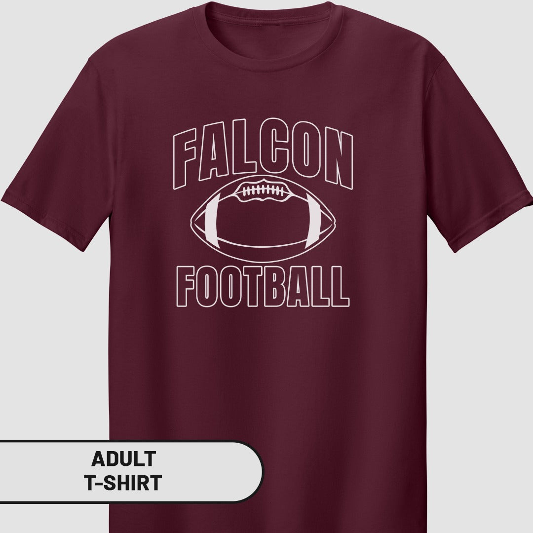 Falcon Football Graphic Design Adult T-Shirt