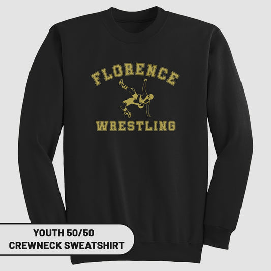 Florence Wrestling Youth Crewneck Sweatshirt