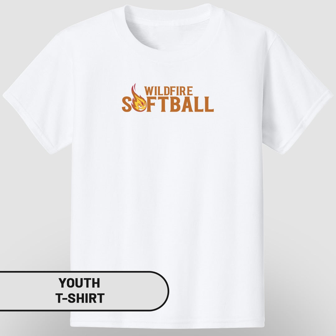 Wildfire Softball Design Youth T-Shirt for Active Wear