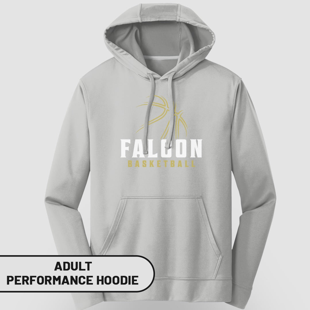Falcon Basketball Adult Performance Hoodie Product
