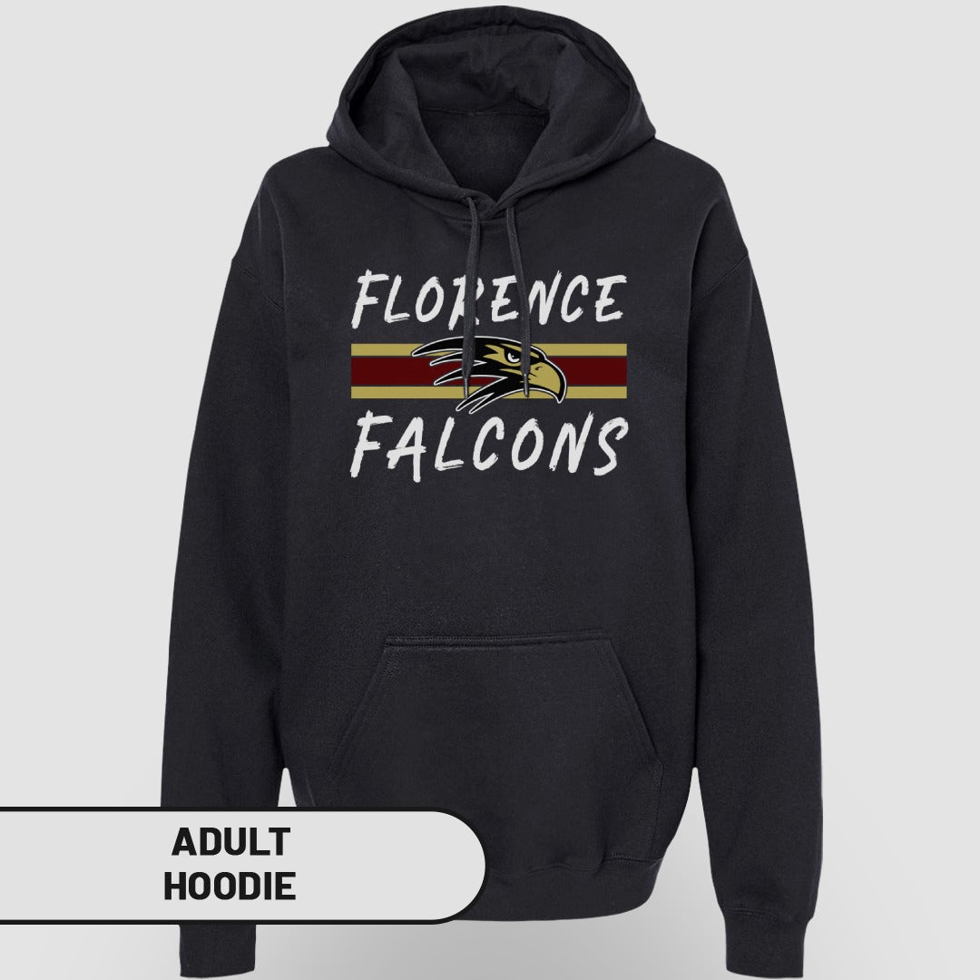 Florence Falcons Graphic Print Adult Hoodie