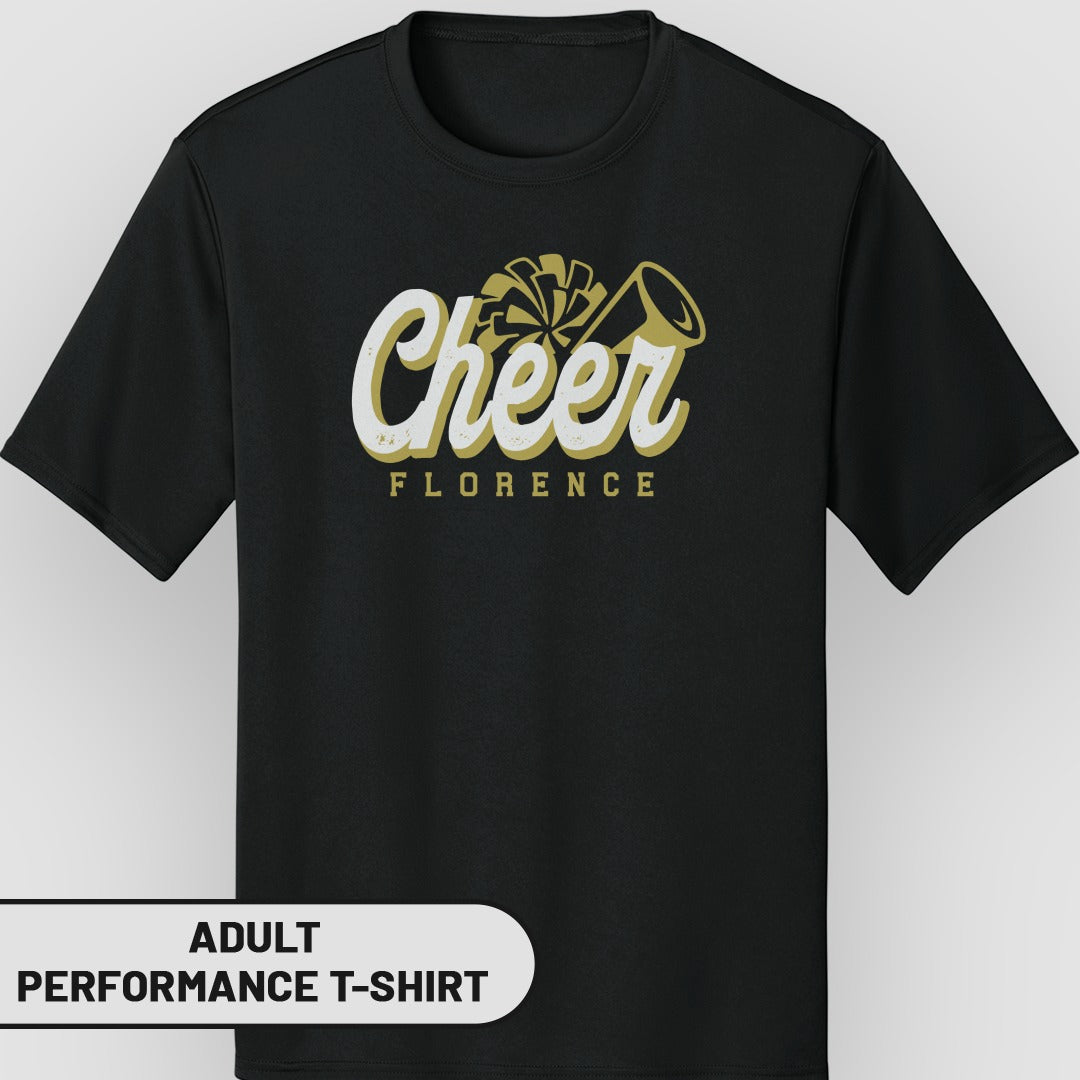 Cheer Florence Adult Performance T-Shirt