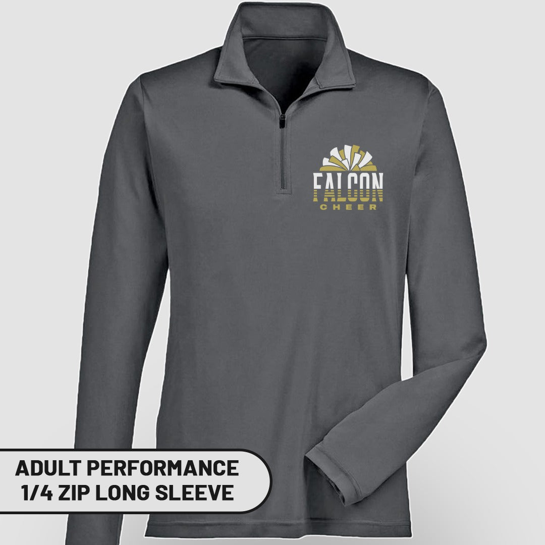 Adult Performance 1/4 Zip Long Sleeve Shirt