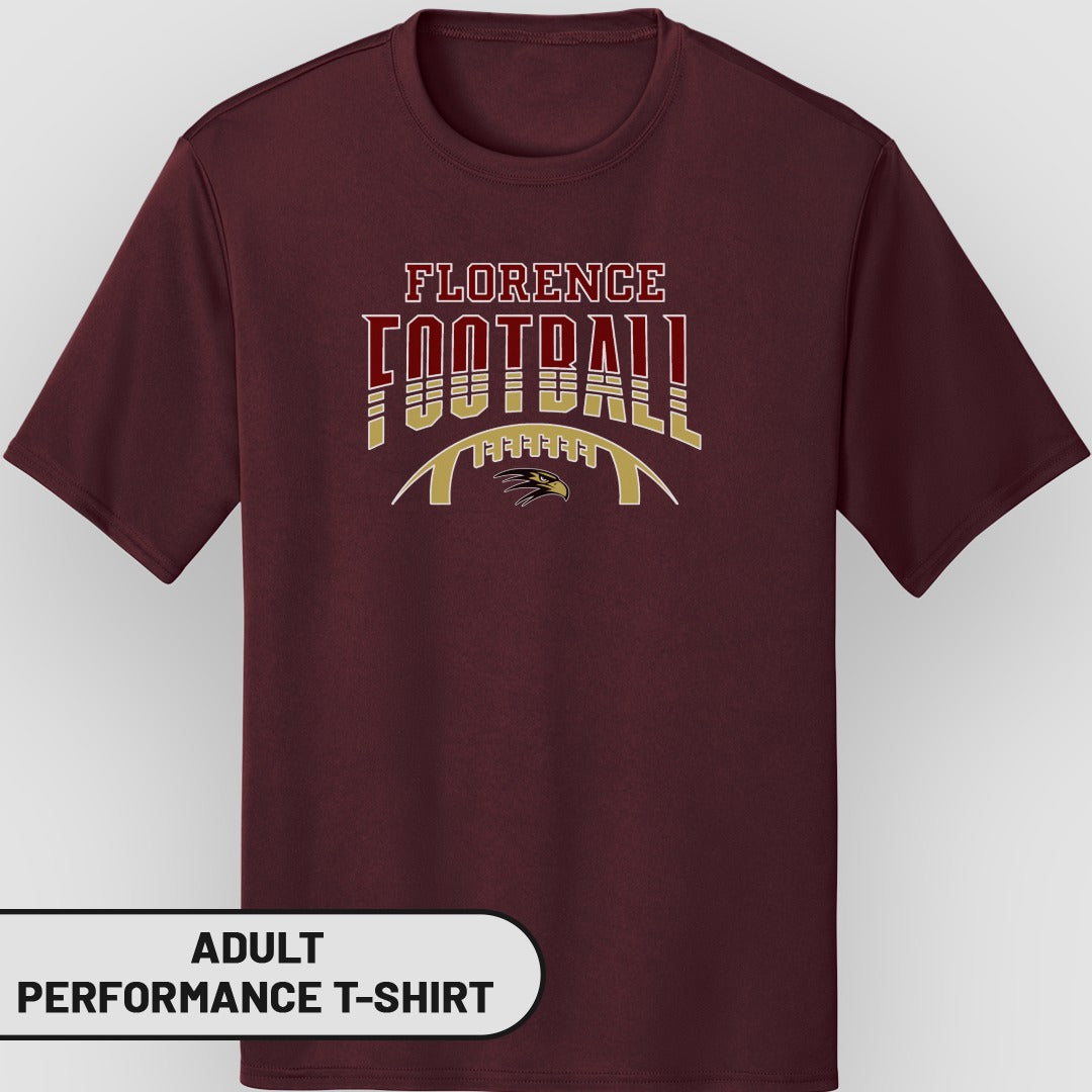 Florence Football Design Adult Performance T-Shirt