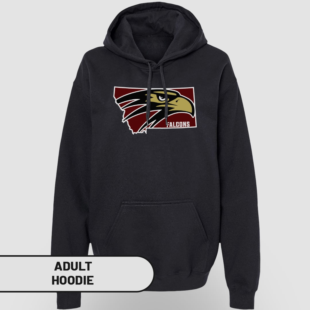 Falcons Graphic Black Adult Hoodie Product