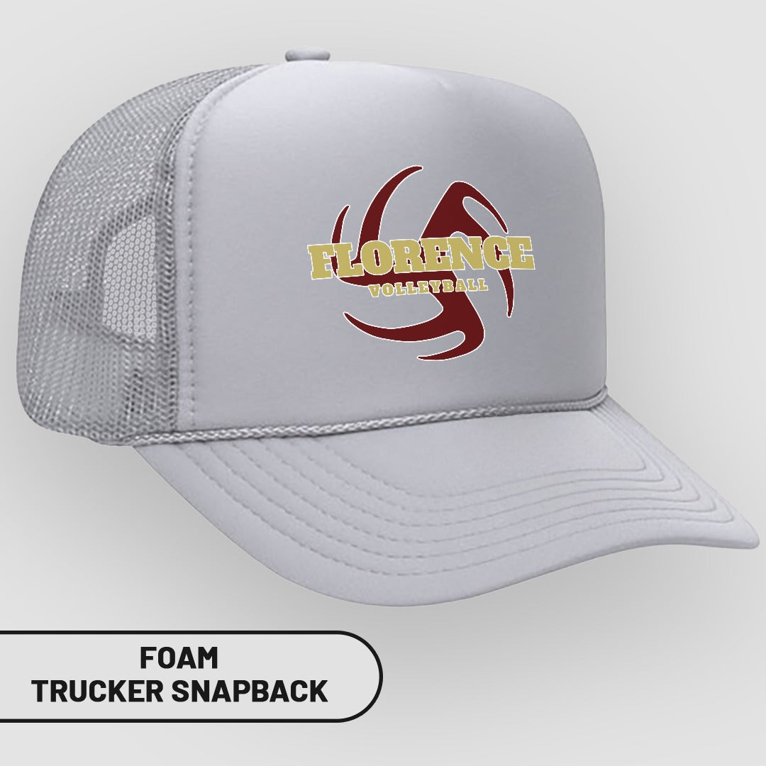 Florence Volleyball Foam Trucker Snapback
