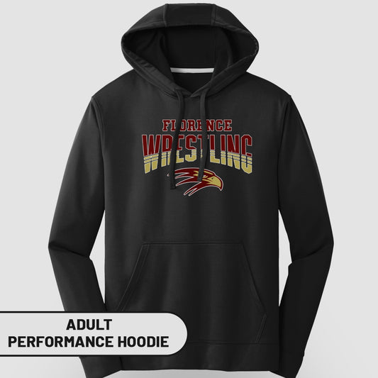 Florence Wrestling Adult Stylish Performance Hoodie