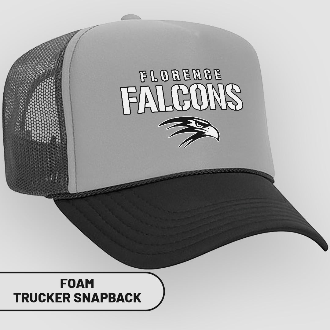 Florence Falcons Foam Trucker Snapback Hat