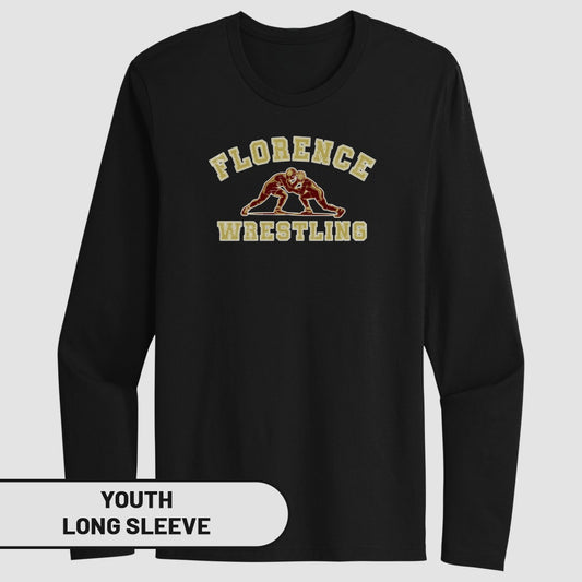 Florence Wrestling Youth Long Sleeve Shirt