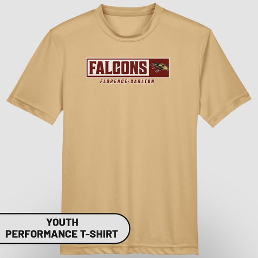 Florence-Carlton Falcons Youth Performance T-Shirt