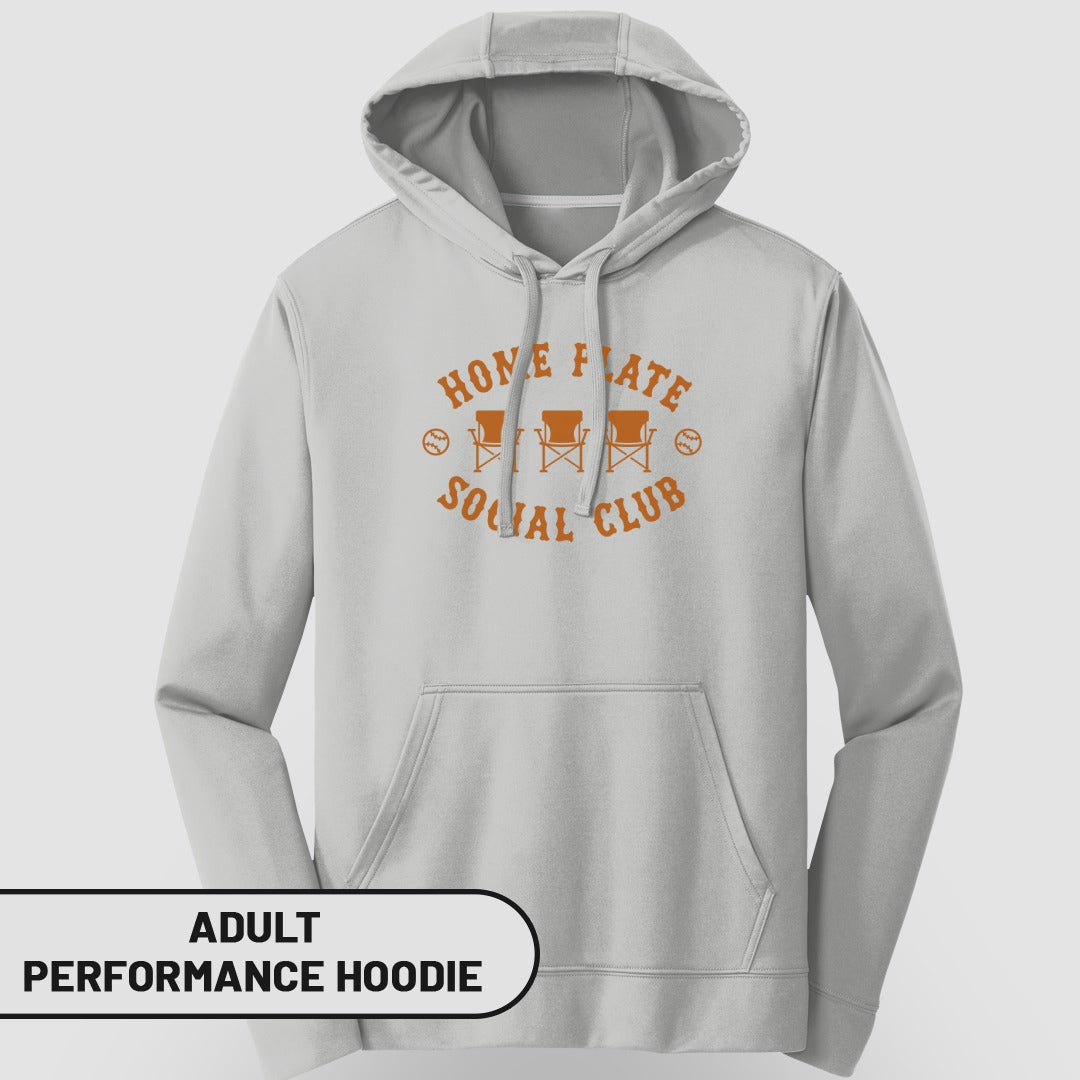 Home Plate Social Club Adult Performance Hoodie
