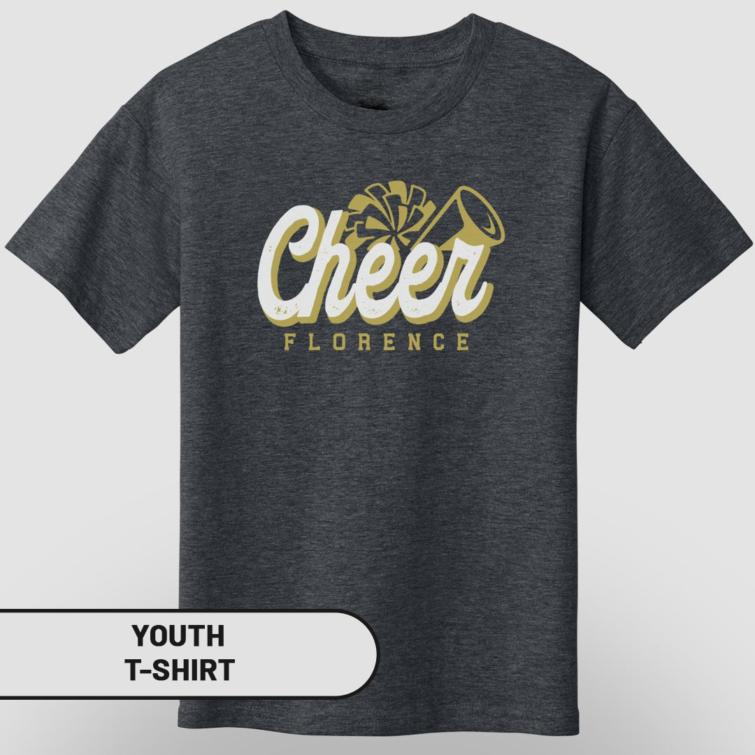 Cheer Florence Youth T-Shirt Cheerleading Apparel