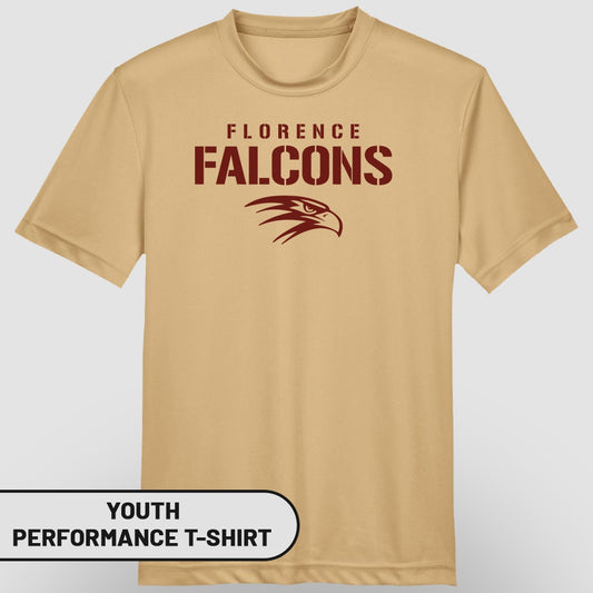 Florence Falcons Youth Performance T-Shirt