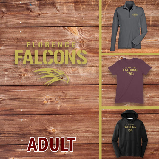 Adult - Golden Stencil Falcons | FCSA-026G