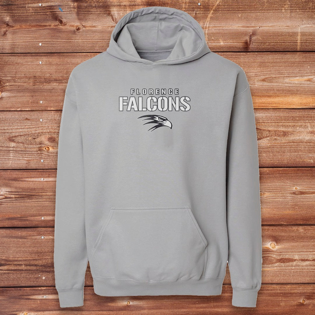 Adult - Black & White Stencil Falcon | FCSA-026BW