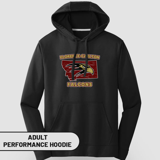 Adult Performance Hoodie MT Florence-Carlton Falcons | FCS-003