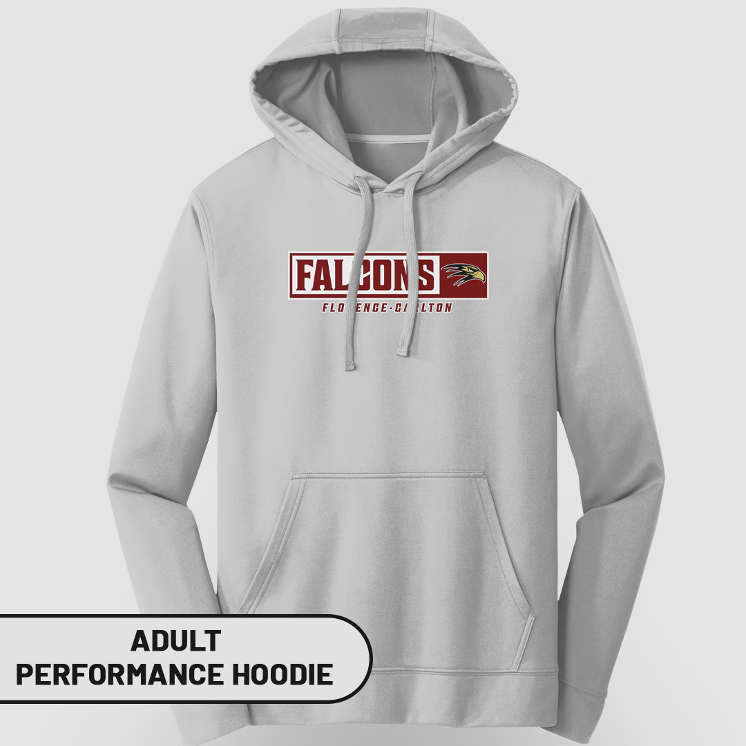 Adult Performance Hoodie Rectangle Falcons | FCS-002