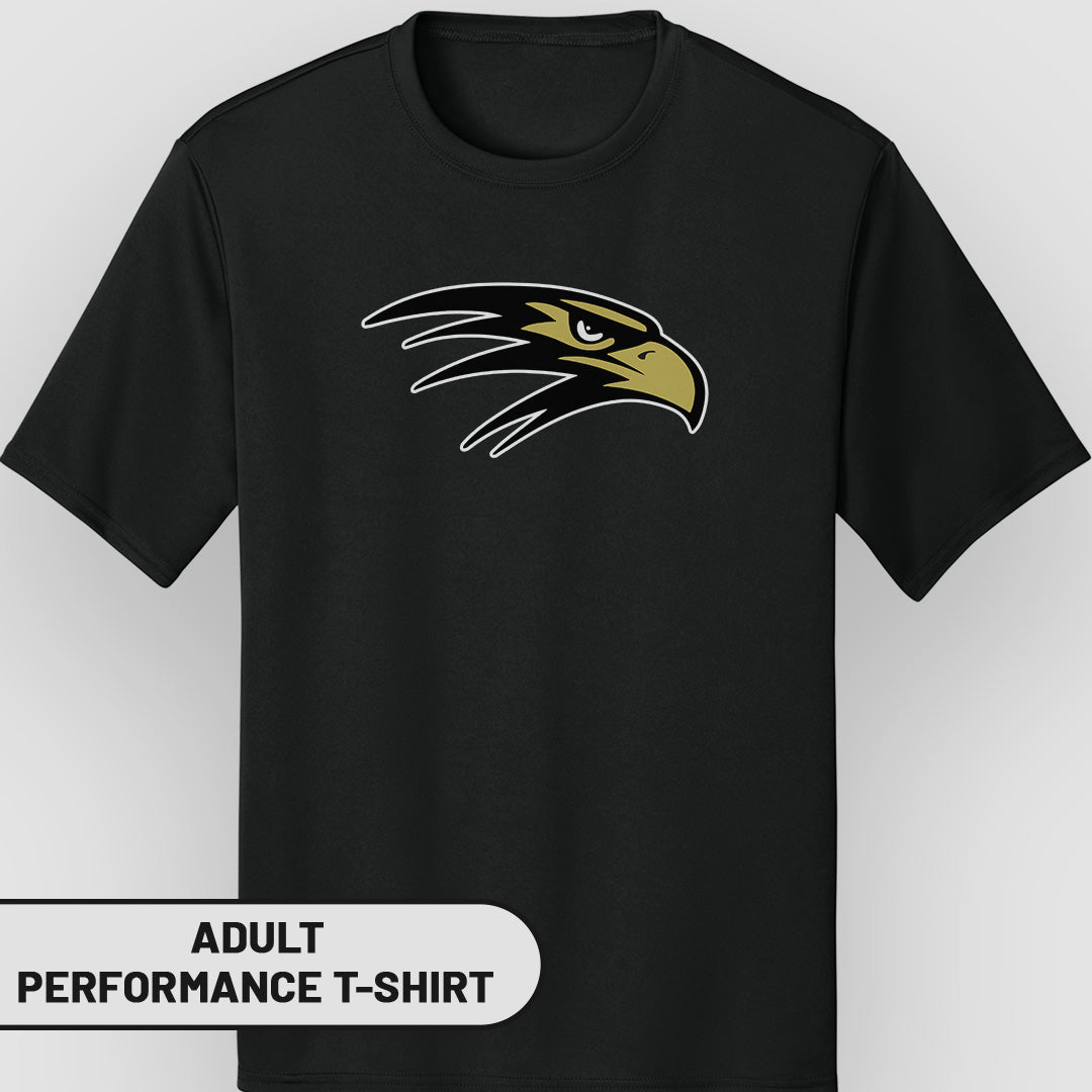 Adult Performance T-Shirt  Falcon Head | FCS-001
