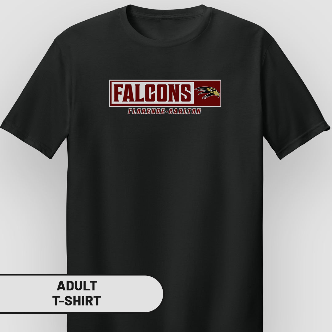 Adult T-Shirt Rectangle Falcons | FCS-002