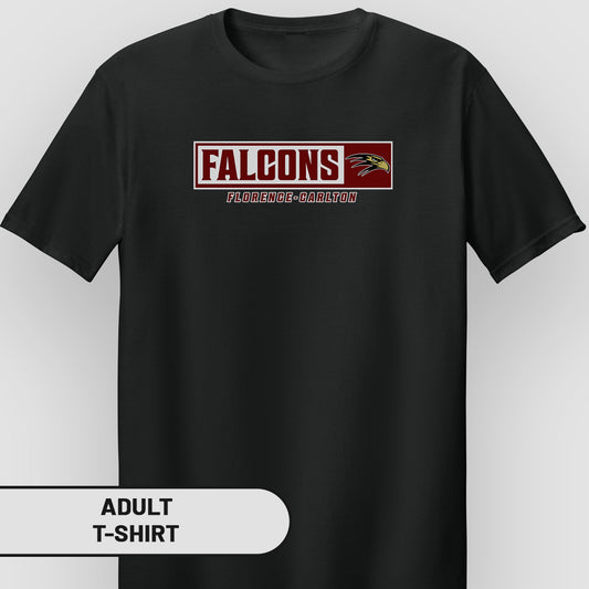 Adult T-Shirt Rectangle Falcons | FCS-002