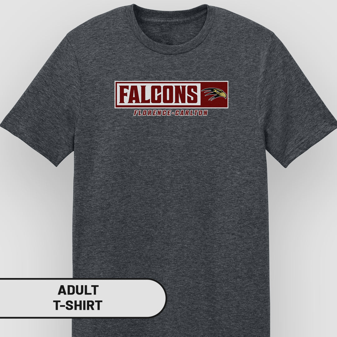 Adult T-Shirt Rectangle Falcons | FCS-002