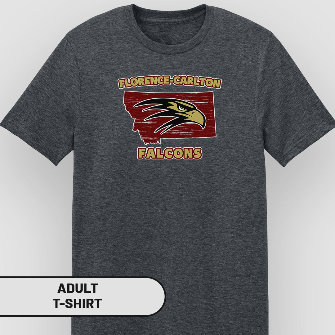 Adult T-Shirt MT Florence-Carlton Falcons | FCS-003