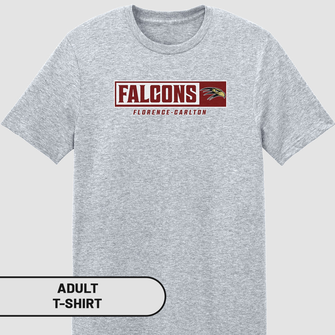 Adult T-Shirt Rectangle Falcons | FCS-002