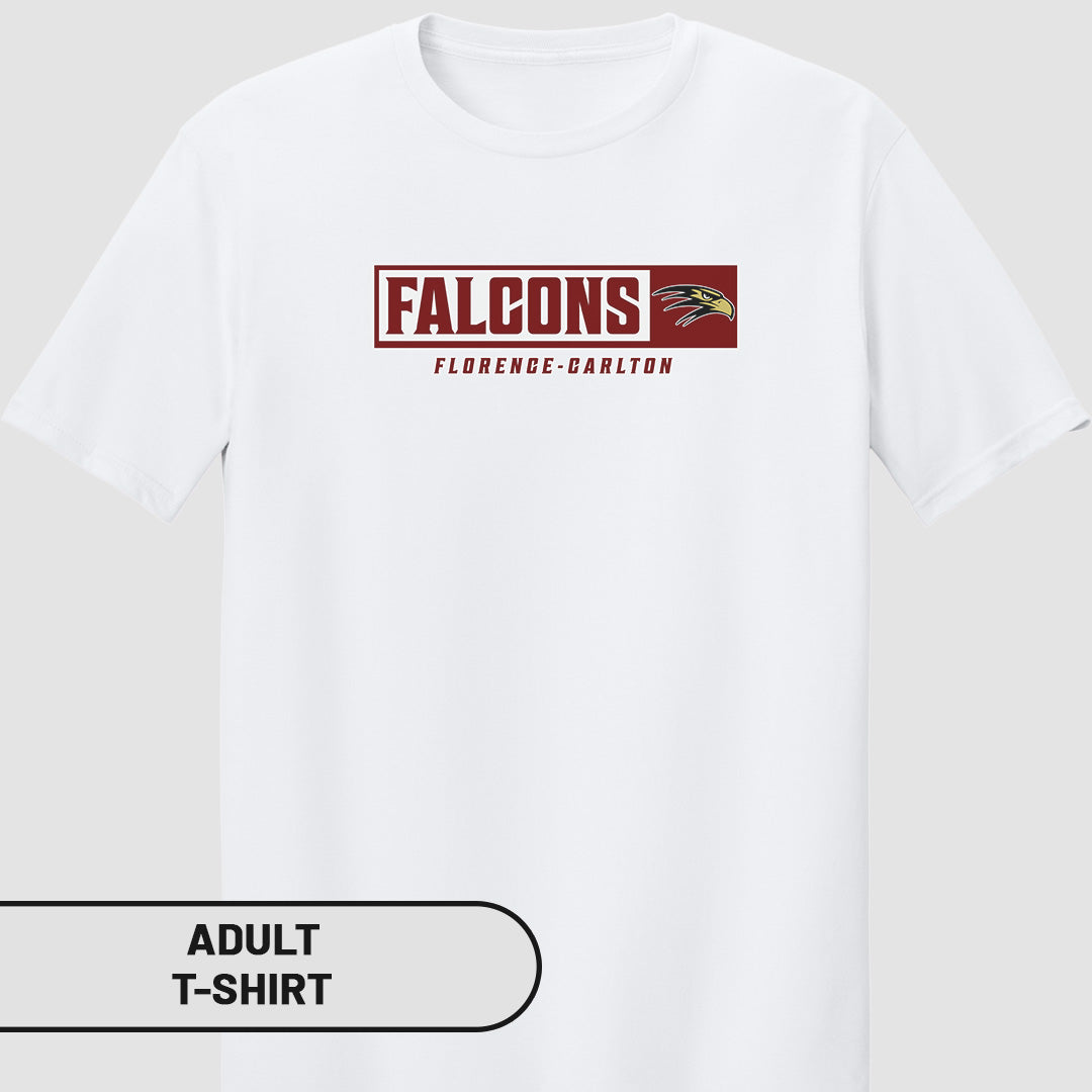 Adult T-Shirt Rectangle Falcons | FCS-002