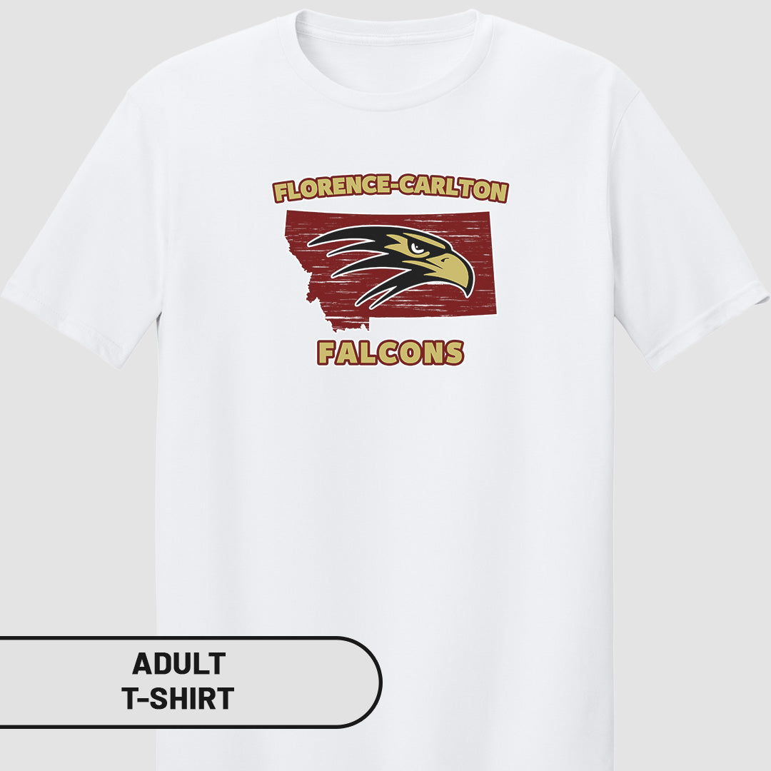 Adult T-Shirt MT Florence-Carlton Falcons | FCS-003