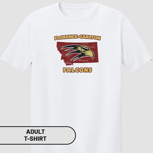 Adult T-Shirt MT Florence-Carlton Falcons | FCS-003