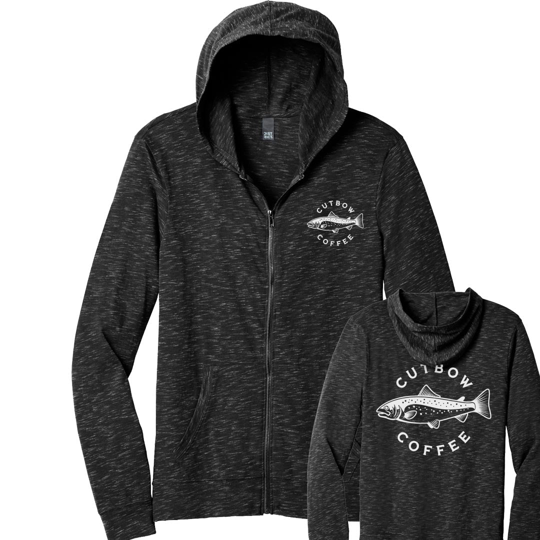 Hooded Lightweight Full-zip | Cutbow Coffee