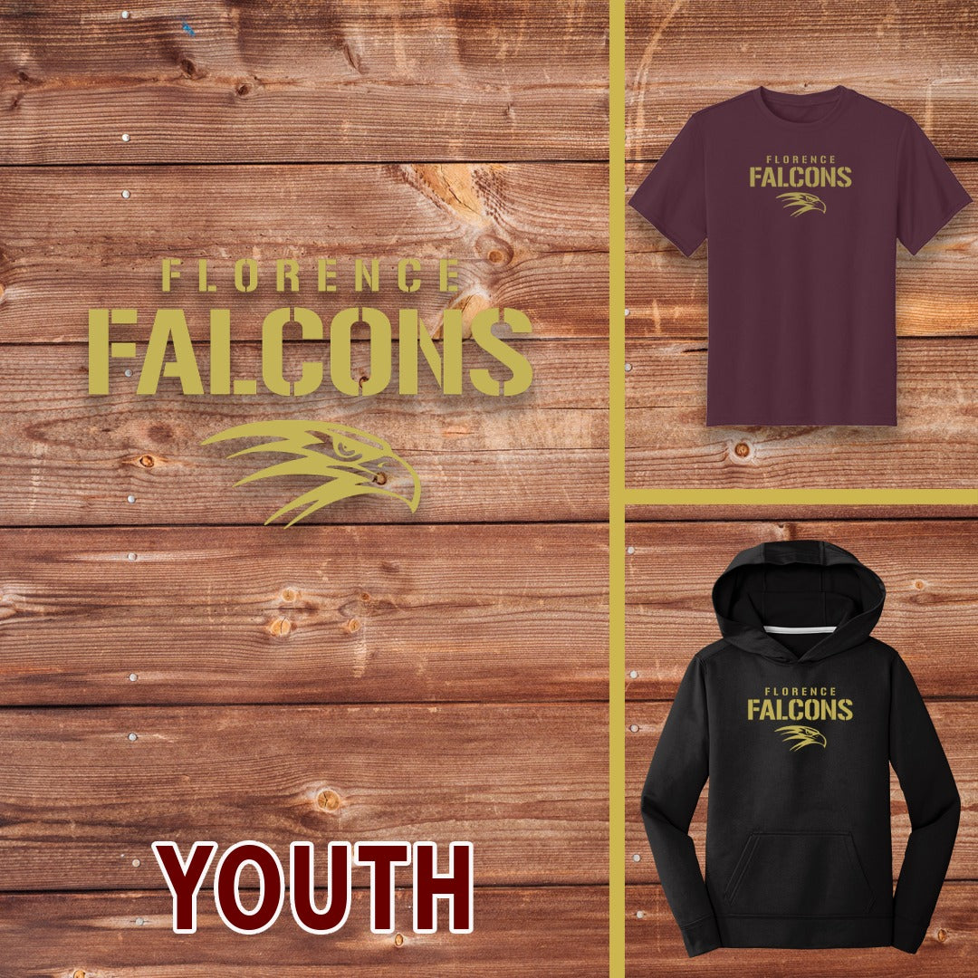 Youth - Golden Stencil Falcons | FCSA-026G