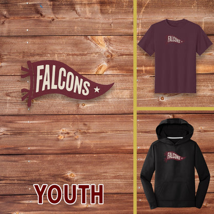 Youth - Vintage Falcons Pennant | FCSP-2025