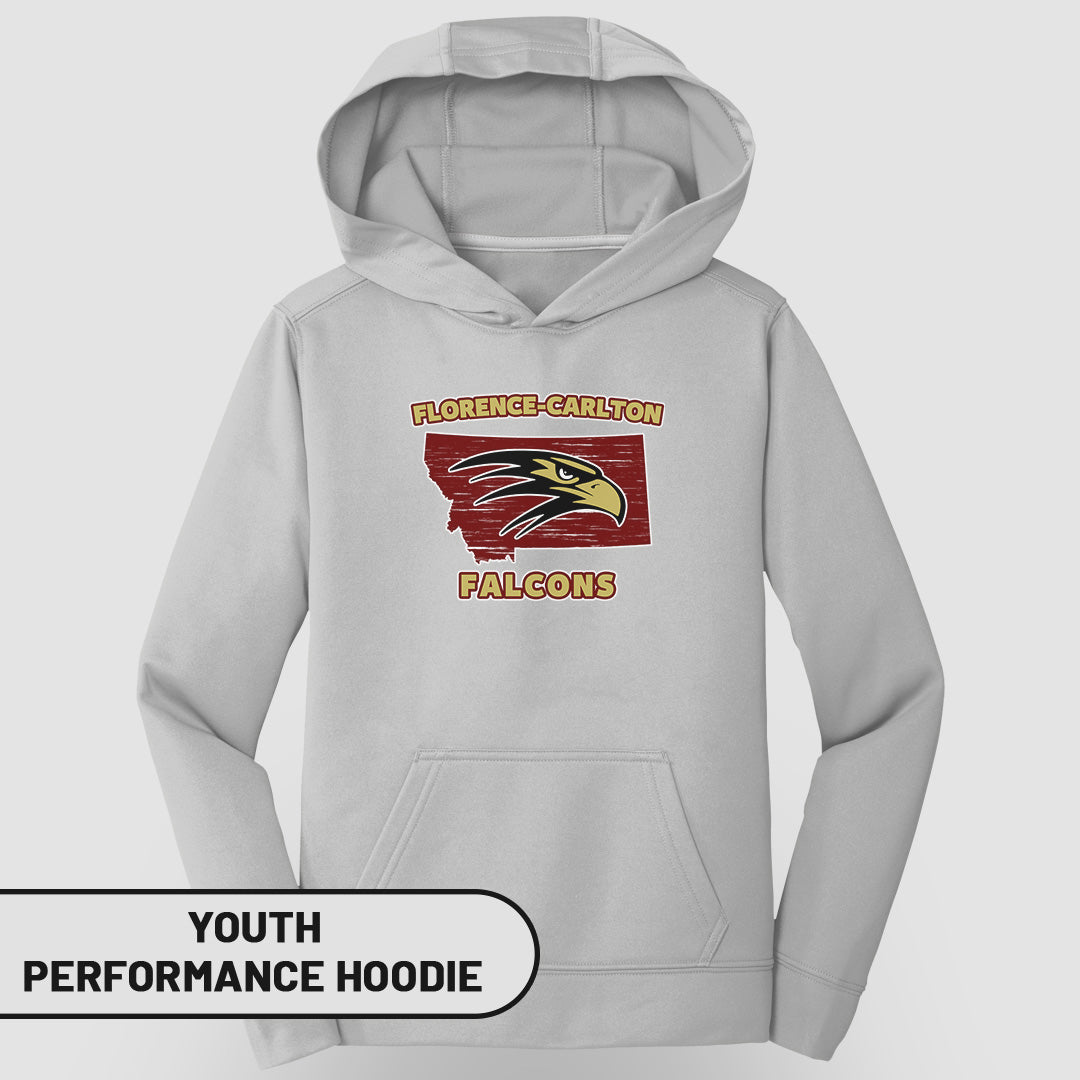 Youth Performance Hoodie MT Florence-Carlton Falcons | FCS-003
