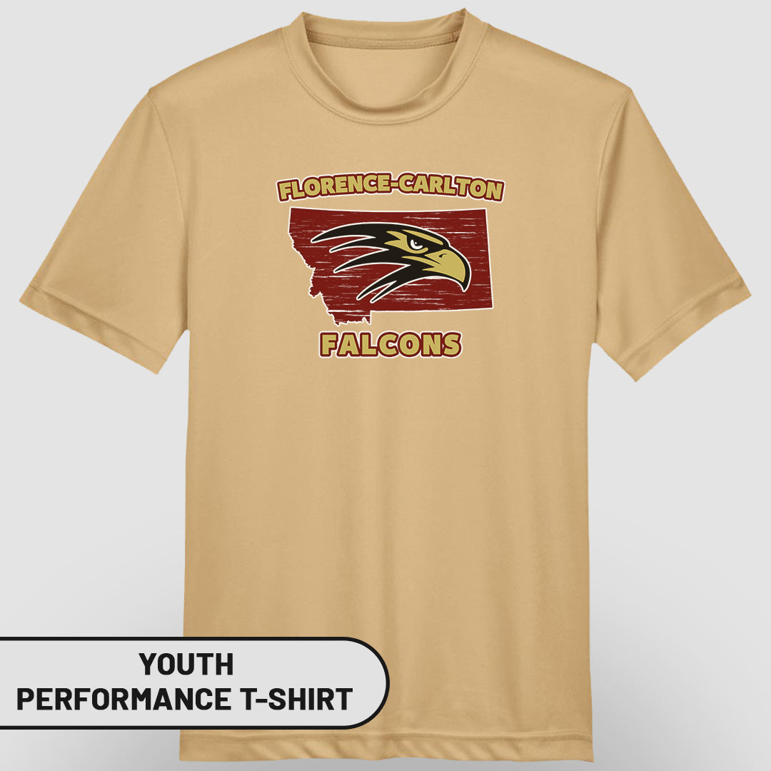 Youth Performance T-Shirt MT Florence-Carlton Falcons | FCS-003