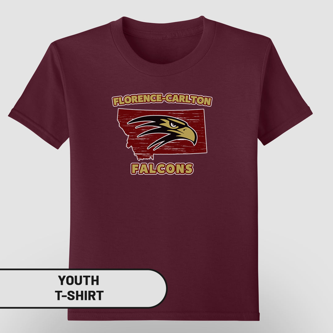 Youth T-Shirt  MT Florence-Carlton Falcons | FCS-003