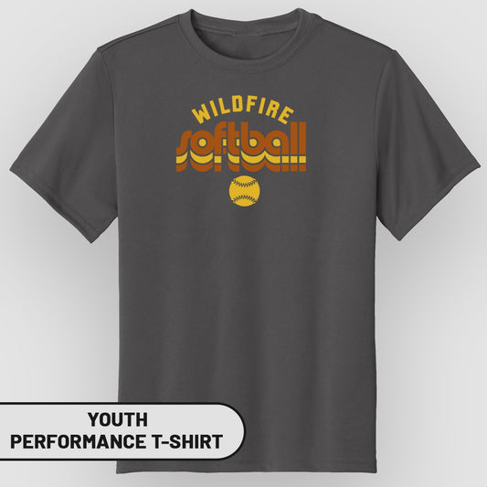 Wildfire Softball Graphic Youth Performance T-shirt