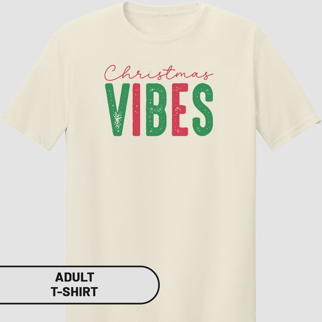 Christmas Vibes Graphic Print Adult T-Shirt Product