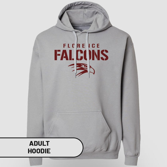 Florence Falcons Adult Hoodie with Stylish Logo