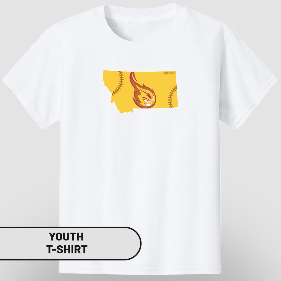 Montana State Flame Logo Youth T-Shirt