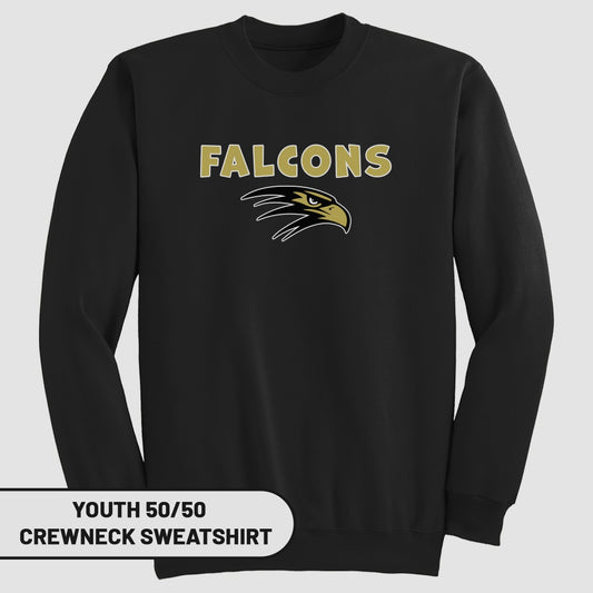 Falcons Youth Crewneck Sweatshirt for Casual Wear