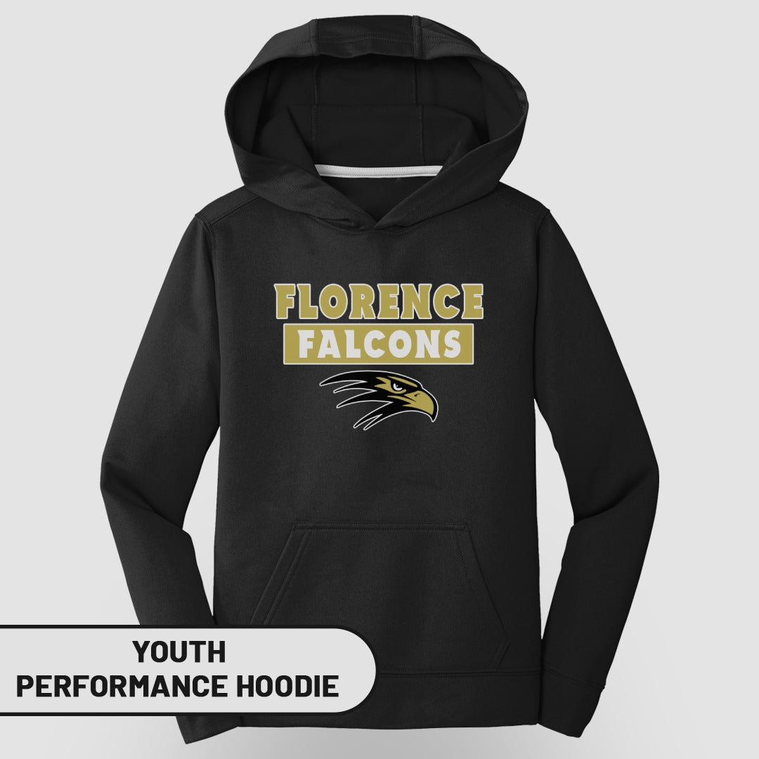 Florence Falcons Youth Performance Hoodie product