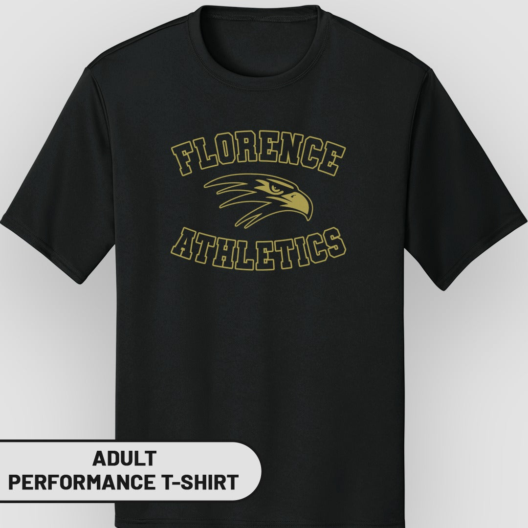 Florence Athletics Logo Adult Performance T-Shirt