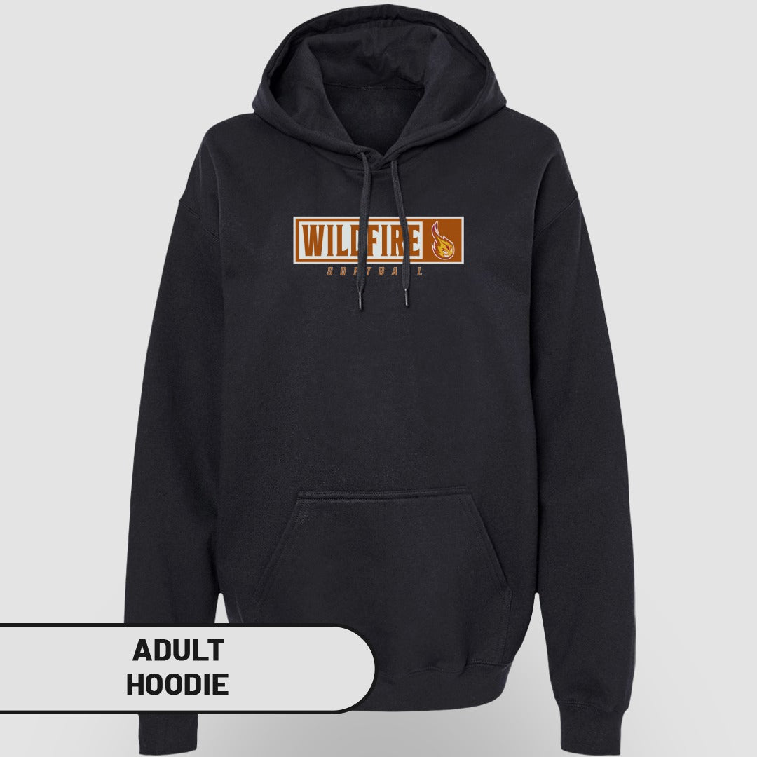 Wildfire Football Graphic Print Adult Hoodie