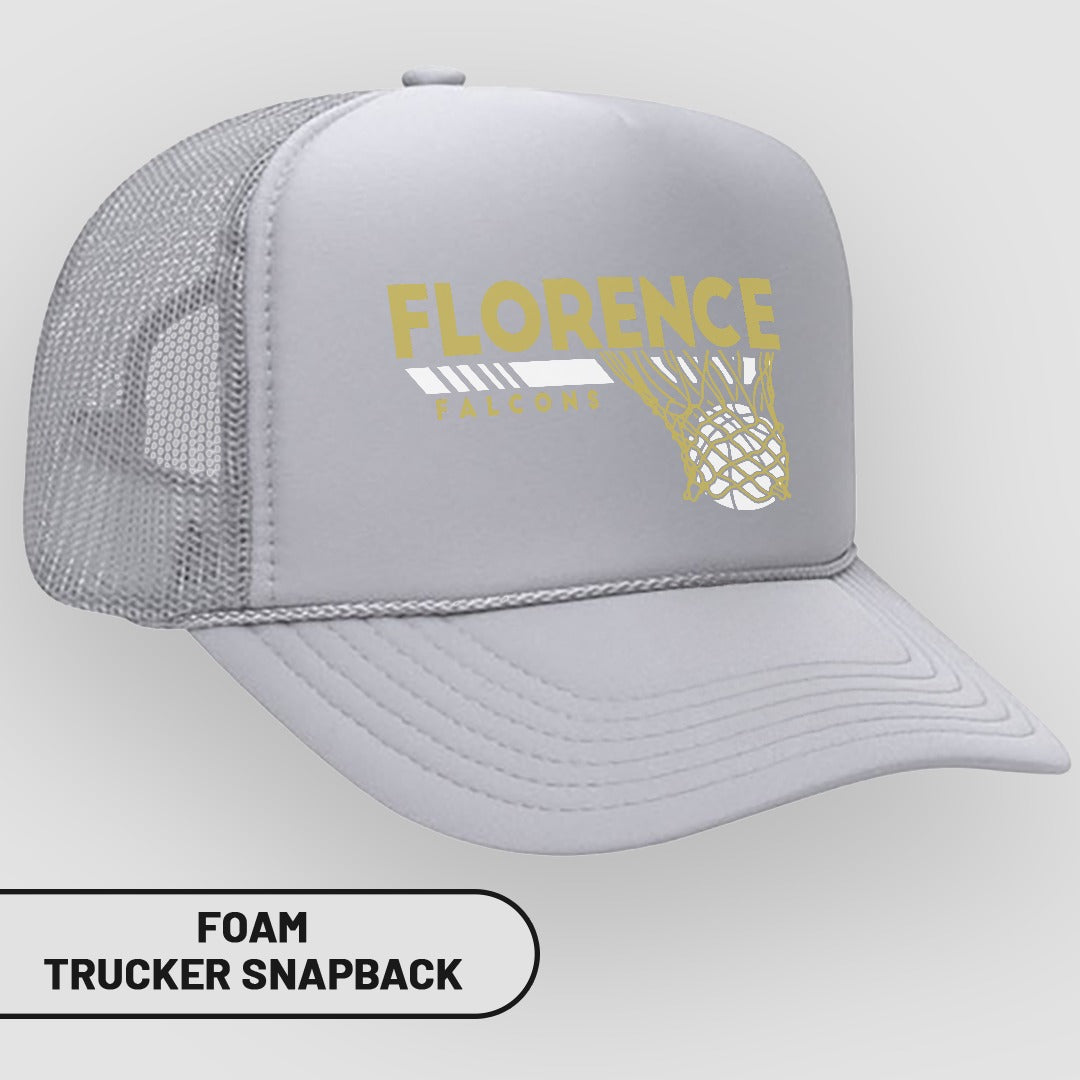 Florence Falcons Foam Trucker Snapback Hat