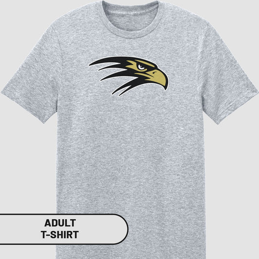 Unique Eagle Design Grey Adult T-shirt