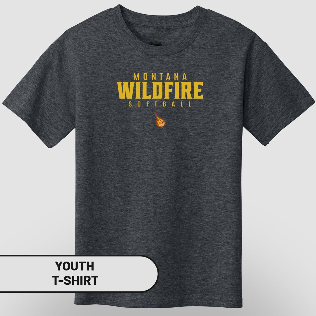 Montana Wildfire Softball Youth T-Shirt